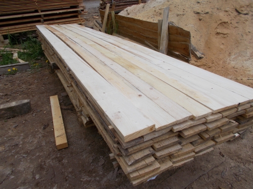 Fichte B-Ware unsortierte Breiten ca. 10-24x1,8x500cm, nicht immer verfügbar