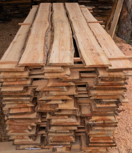 Lärche unbesäumte Bretter, Schwartenbretter, Zaun 20-30x2,3x200cm versandkostenfrei innerhalb Deutschland