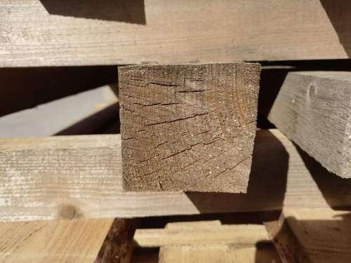 3x Fichte Kantholz 10x10x250cm, Sonderpreis: 14,85€/Stück oder alle 3 Stück mit 5% Rabatt 42,31€