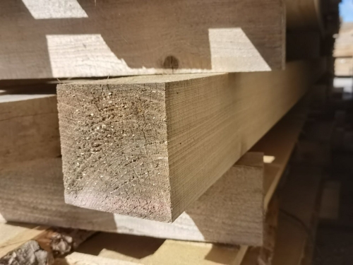 3x Fichte Kantholz 10x10x250cm, Sonderpreis: 14,85€/Stück oder alle 3 Stück mit 5% Rabatt 42,31€
