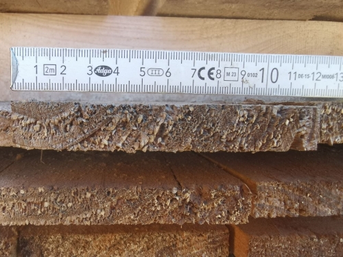 145x Fichte besäumte Bretter/Schalung 12x1,8x250cm, Sonderpreis: 3,21€/Stück oder alle 145 Stück mit 5% Rabatt 441,71€