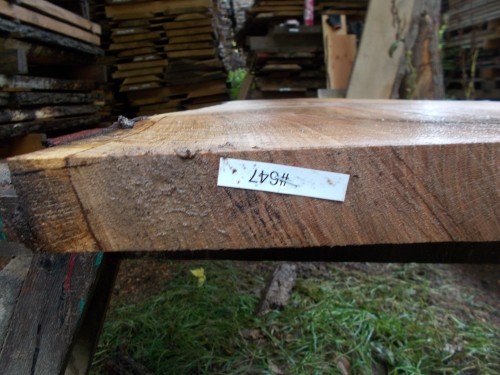 Eiche Wildeiche Sonderposten #647 Tischplatte Theke River-Table Epoxid 40-45x5x200cm