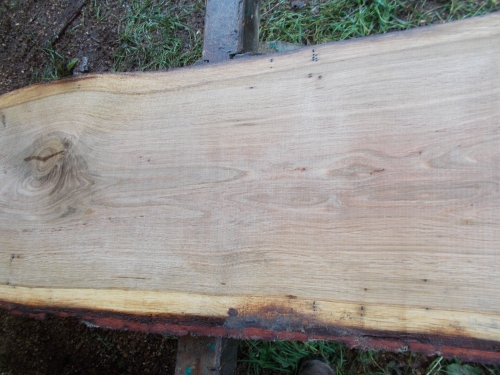 Eiche Wildeiche Sonderposten #625 Tischplatte Theke River-Table Epoxid 30-35x5x200cm