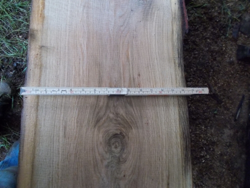 Eiche Wildeiche Sonderposten #625 Tischplatte Theke River-Table Epoxid 30-35x5x200cm