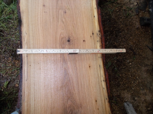 Eiche Wildeiche Sonderposten #626 Tischplatte Theke River-Table Epoxid 25-30x5x200cm