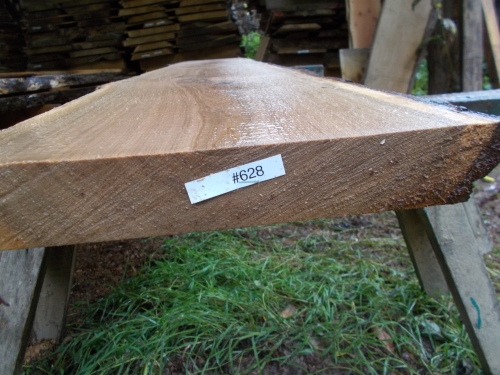 Eiche Wildeiche Sonderposten #628 Tischplatte Theke River-Table Epoxid 25-30x5x200cm