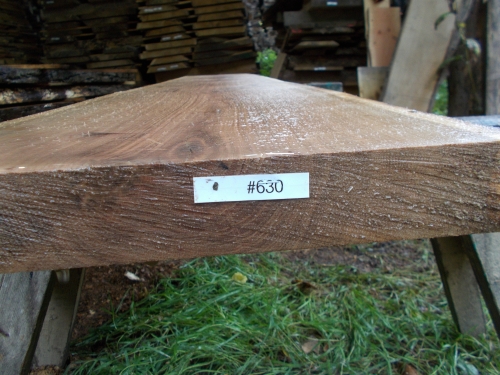 Eiche Wildeiche Sonderposten #630 Tischplatte Theke River-Table Epoxid 30-35x5x200cm