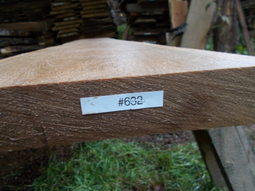 Eiche Wildeiche Sonderposten #632 Tischplatte Theke River-Table Epoxid 25-30x5x200cm