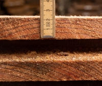 Lärche unbesäumte Bretter, Schwartenbretter, Zaun 27-40x2,3x200cm versandkostenfrei innerhalb Deutschland