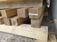 11x Fichte Kantholz 10x10x400cm, Sonderpreis: 23,75€/Stück oder alle 11 Stück mit 5% Rabatt 248,21€