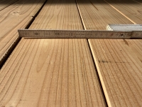 Douglasie Terrassendiele glatt gehobelt mit Rundkante aus eigener Produktion 13,5x2,8x500