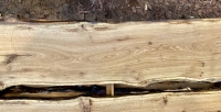 Eiche Wildeiche Sonderposten #722 Tischplatte Theke River-Table Epoxid 45-50x5x366cm