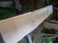 Eiche Wildeiche Sonderposten #626 Tischplatte Theke River-Table Epoxid 25-30x5x200cm