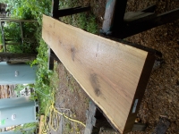 Eiche Wildeiche Sonderposten #630 Tischplatte Theke River-Table Epoxid 30-35x5x200cm