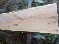 Eiche Wildeiche Sonderposten #630 Tischplatte Theke River-Table Epoxid 30-35x5x200cm